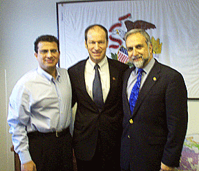 Rep. Peter Roskam (R-IL) with ANC IL Chairman Ari Killian and ANCA National Chairman Ken Hachikian