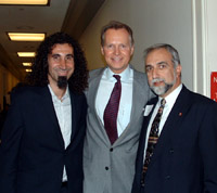 System of a Down's Serj Tankian with House Rules Comm. Chairman David Dreier (R-CA) and ANCA Chairman Ken Hachikian