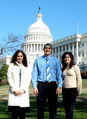 ANCA Capital Gateway Fellows Taline Ghazarian, Hovig Shirikian and Rita Garabedian