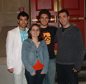 Capital Gateway Program Director Serouj Aprahamian stands with members of the Harvard Armenian Society following an evening presentation given to the group about the ANCA’s activities.